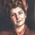 Jeune femme 1944 - Pastel