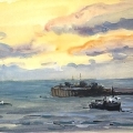Scandinavie - Aquarelle