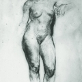 Nu debout - Crayon