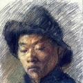 Chinois au feutre - Pastel