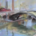 La passerelle. Canal de l'Ourcq