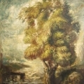 Le grand saule - Huile sur toile
