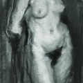 Nu debout - Pastel