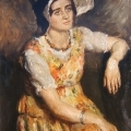 Jeune fille de la rue Descombes - Huile