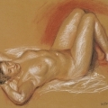 Nu aux trois crayons